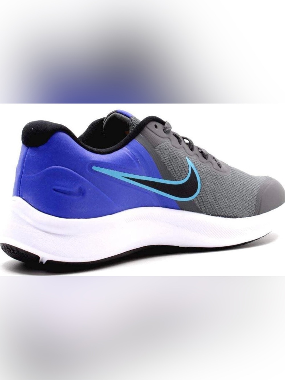 Nike Teens Gray, Blue & Black Low-Top Sneakers Size 7Y